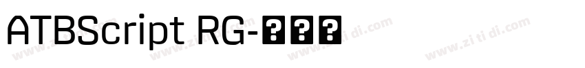 ATBScript RG字体转换 ATBScript RG字体转换
